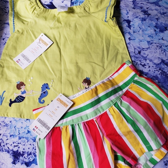Gymboree Other - Nwt Gymboree Shorts Top Girls 12-18 Mons